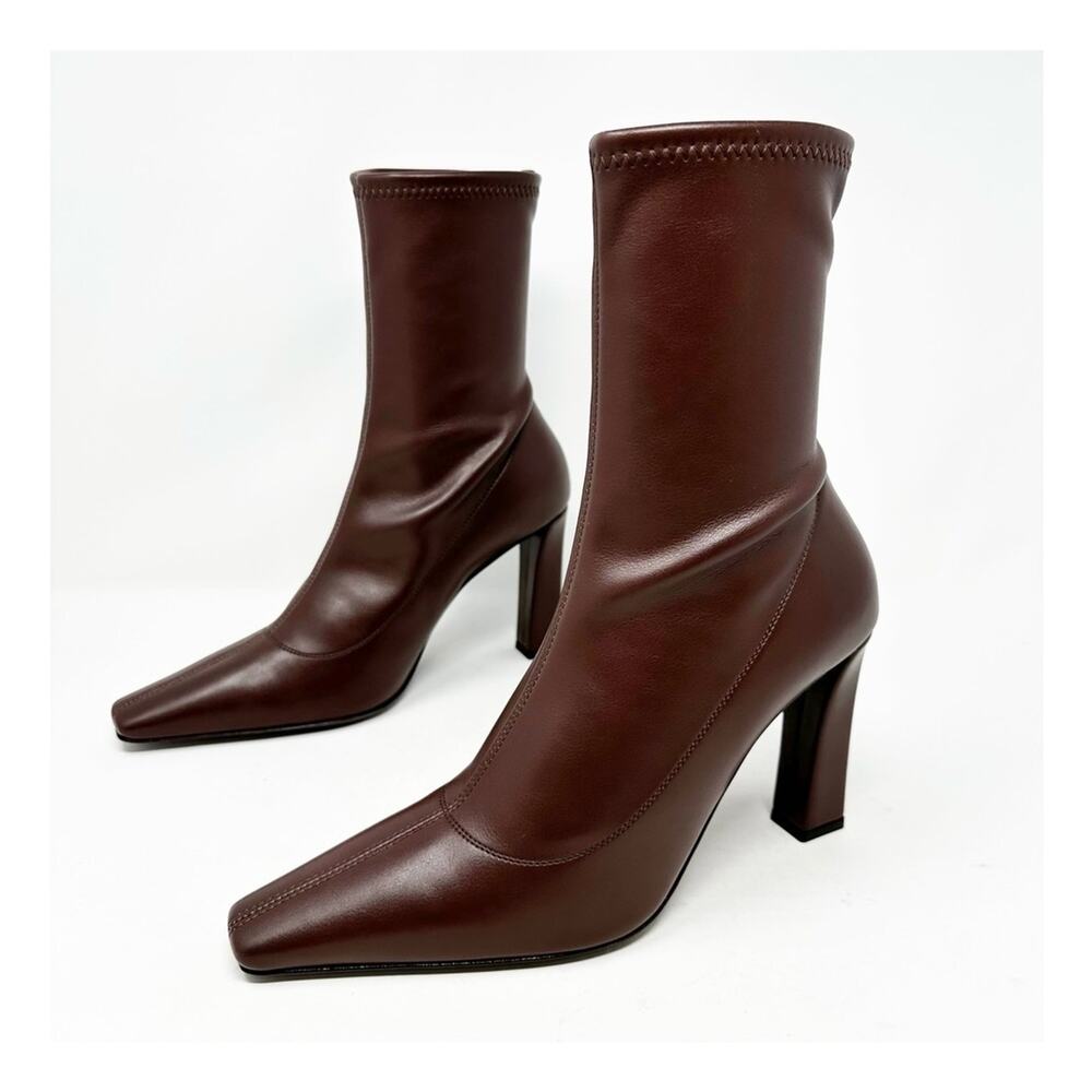 Giuseppe Zanotti Brenda Brown Leather Ankle Boots Womens Size EU 40